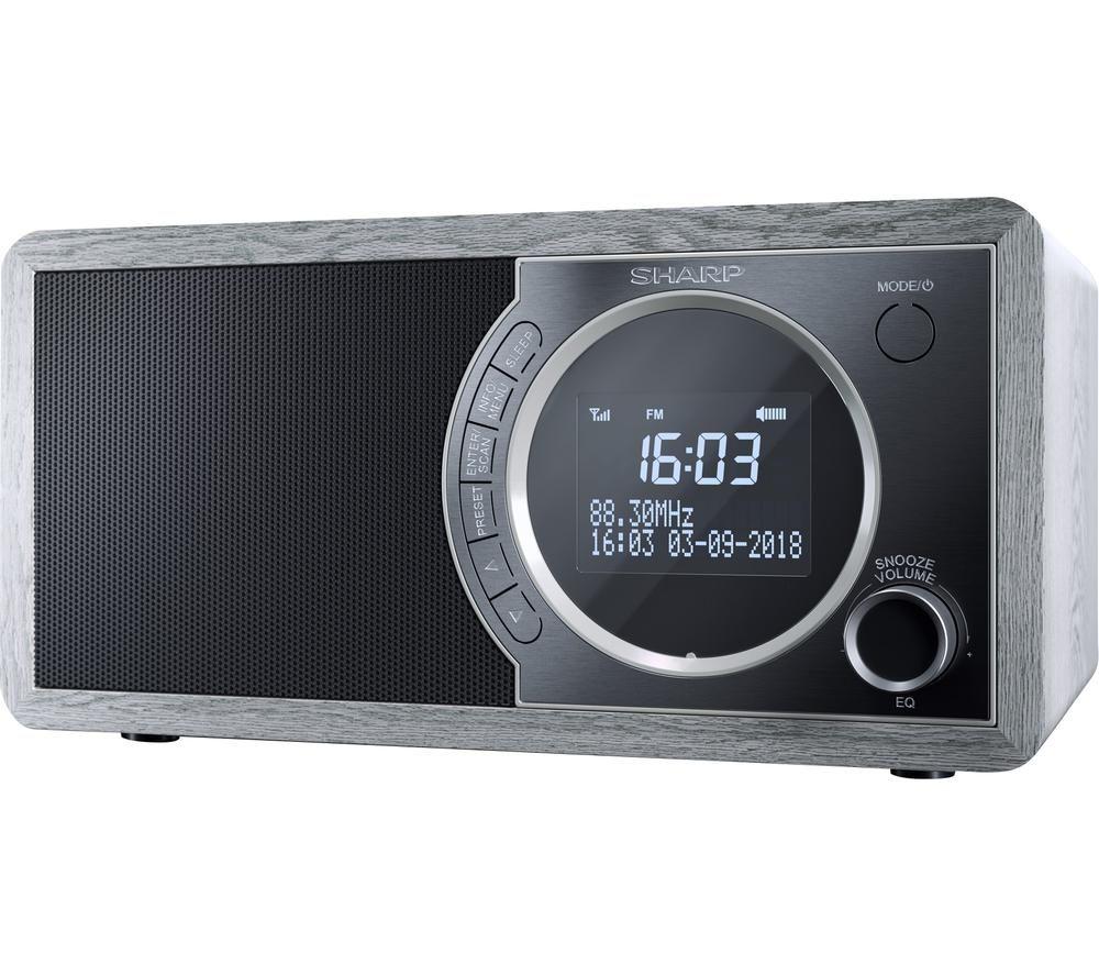 SHARP DR-450 GR DAB+/FM Bluetooth Radio - Grey image number 4 of 4