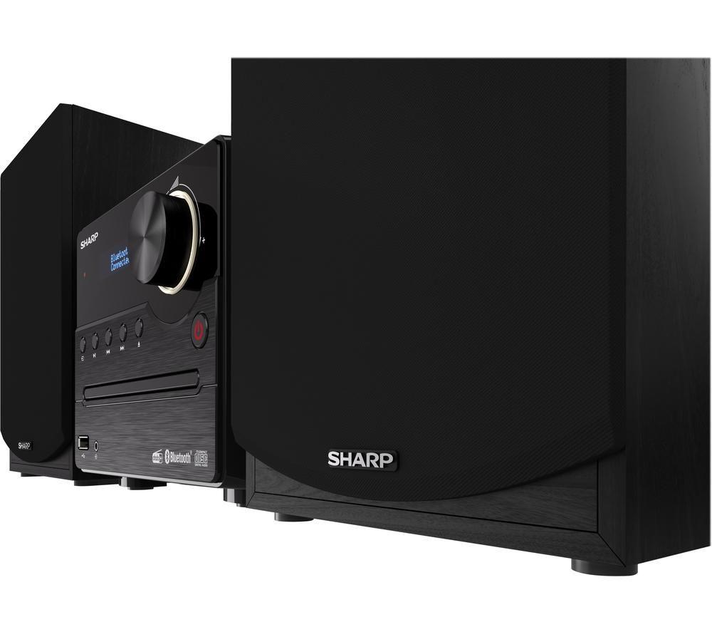 SHARP XL-B517DBK Bluetooth Micro Hi-Fi System - Black image number 3 of 8