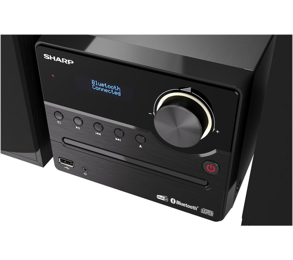 SHARP XL-B517DBK Bluetooth Micro Hi-Fi System - Black image number 4 of 8