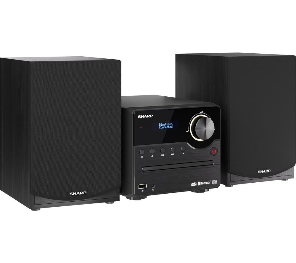SHARP XL-B517DBK Bluetooth Micro Hi-Fi System - Black image number 7 of 8