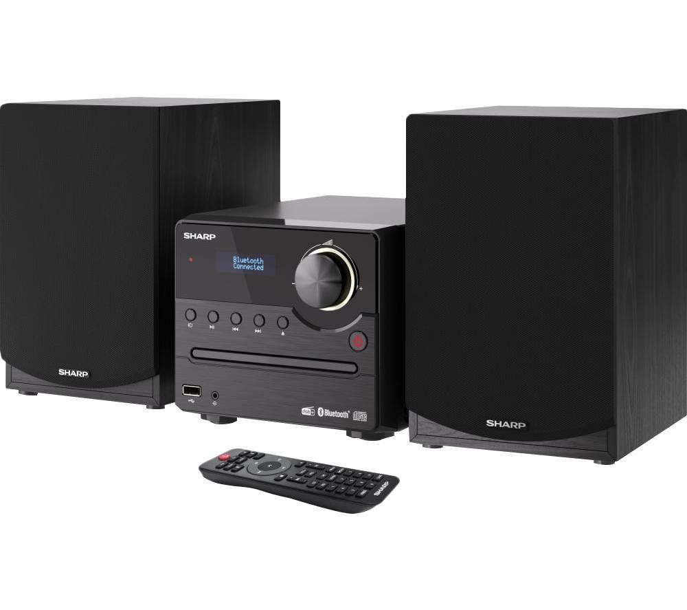 SHARP XL-B517DBK Bluetooth Micro Hi-Fi System - Black image number 8 of 8