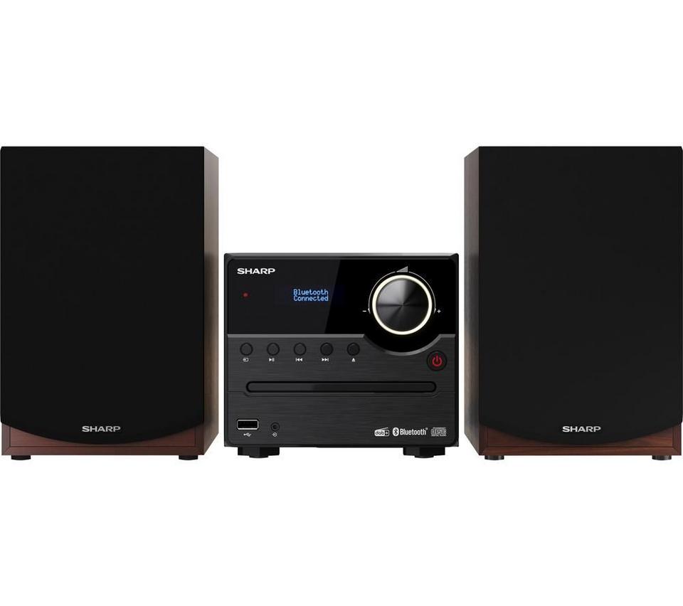 SHARP XL-B517DBR Bluetooth Micro Hi-Fi System - Brown