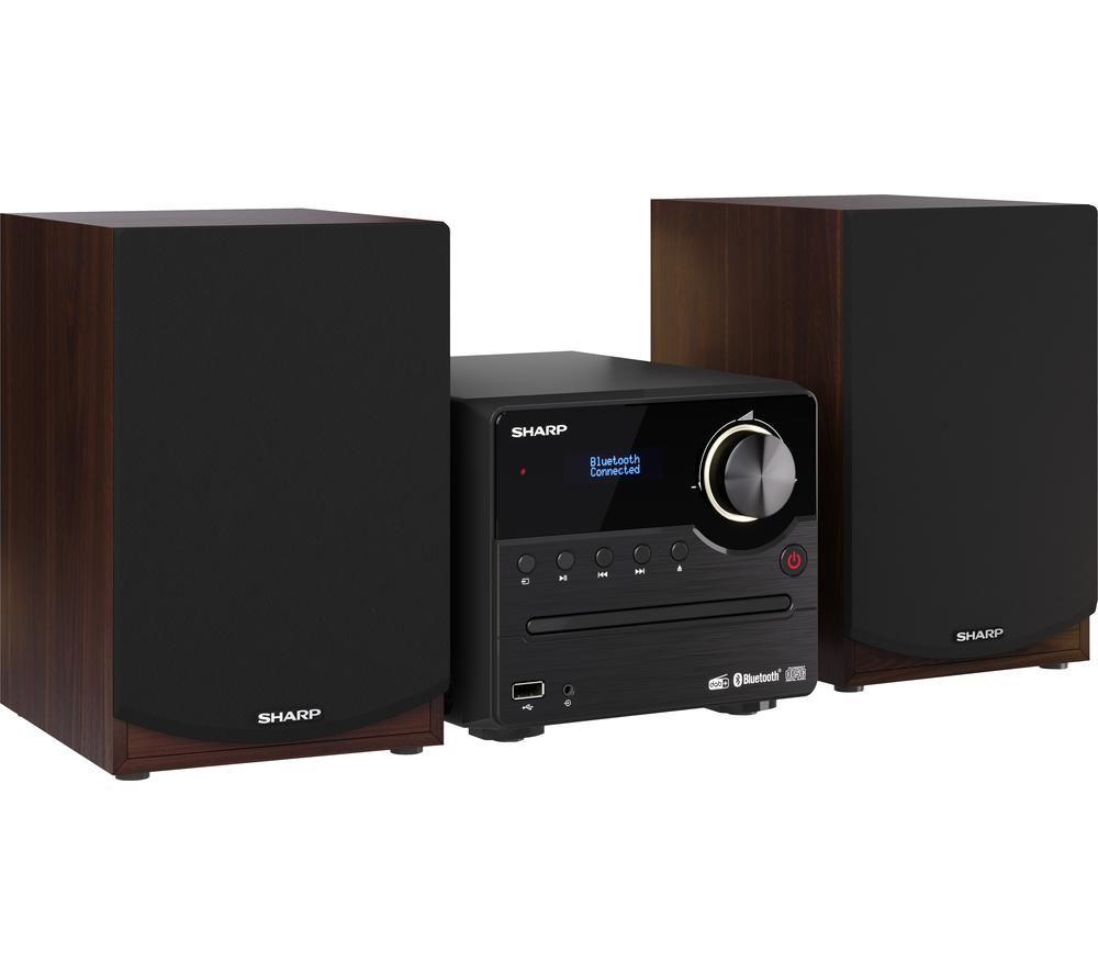 SHARP XL-B517DBR Bluetooth Micro Hi-Fi System - Brown image number 2 of 8