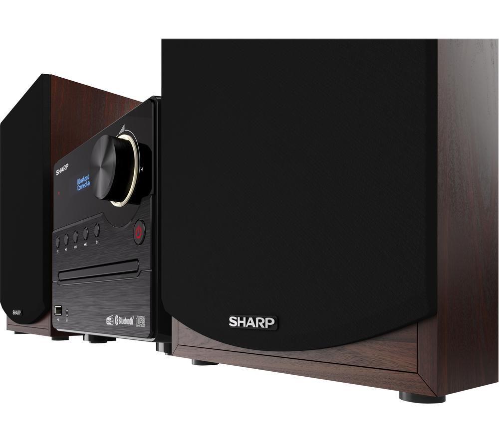 SHARP XL-B517DBR Bluetooth Micro Hi-Fi System - Brown image number 5 of 8