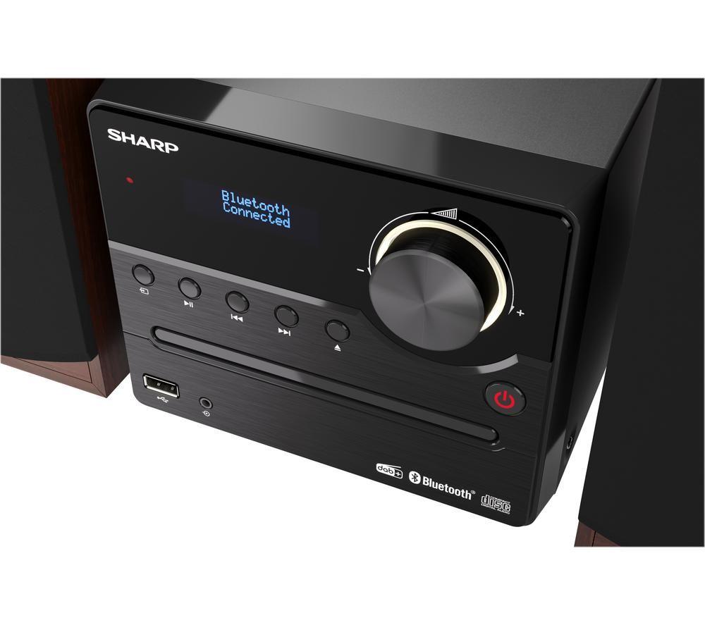 SHARP XL-B517DBR Bluetooth Micro Hi-Fi System - Brown image number 7 of 8