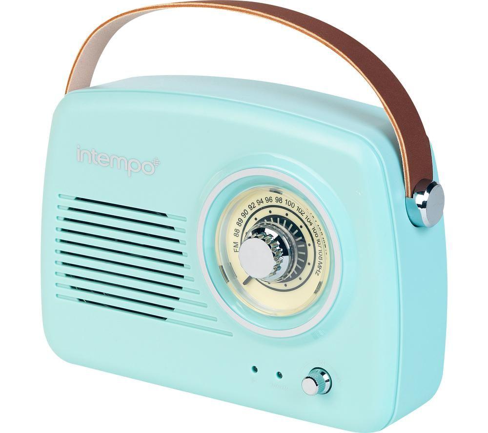 Buy Intempo Ee3332blustkeu Portable Fm Retro Bluetooth Radio Blue Currys 2291