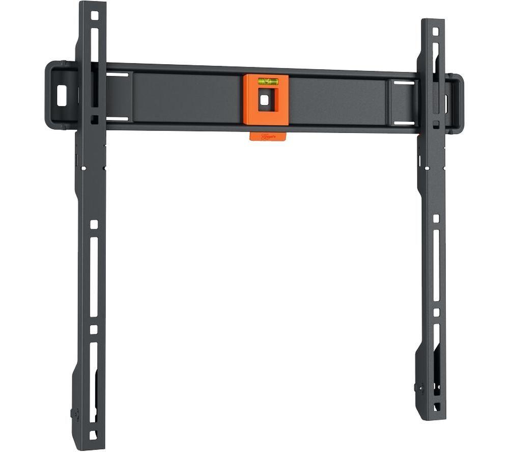 Vogel's TVM 1405 fixed TV wall bracket for 32-77 inch TVs, Max. 110 lbs (50 kg), Flat TV wall mount, Max. VESA 400x400, Universal compatibility