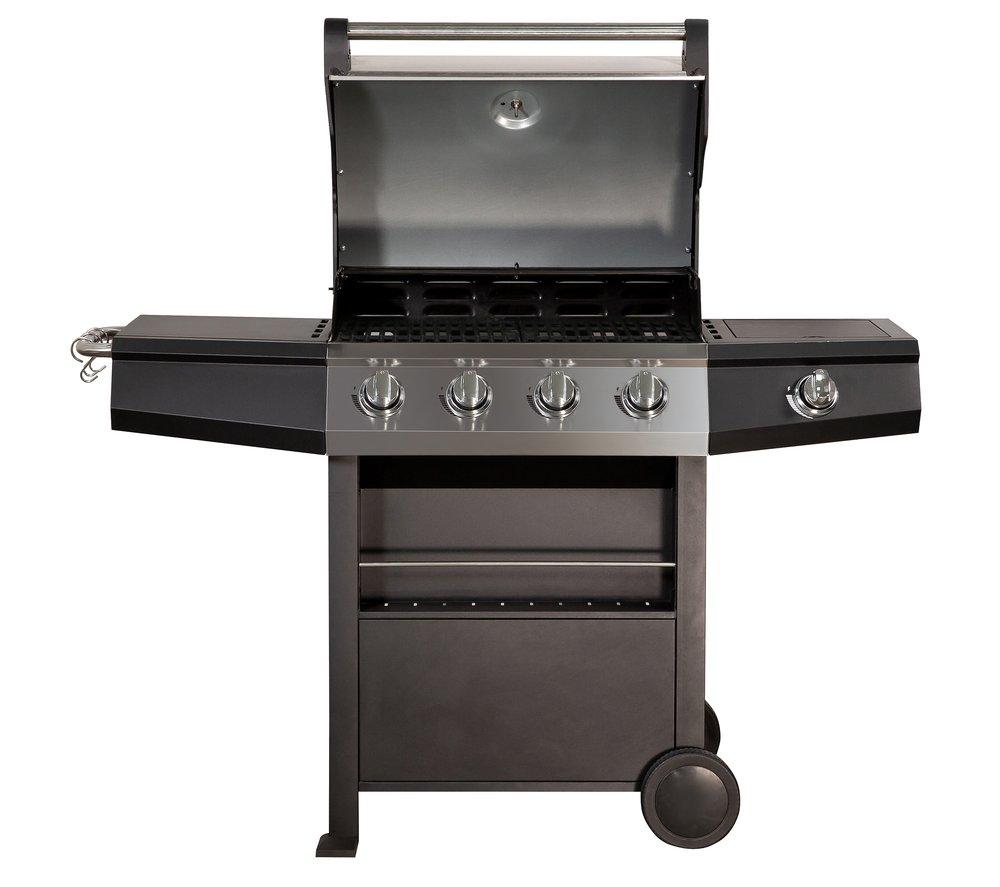 ZANUSSI ZGBBQ4B01-C 4 Burner Grill Gas BBQ - Black image number 2 of 14