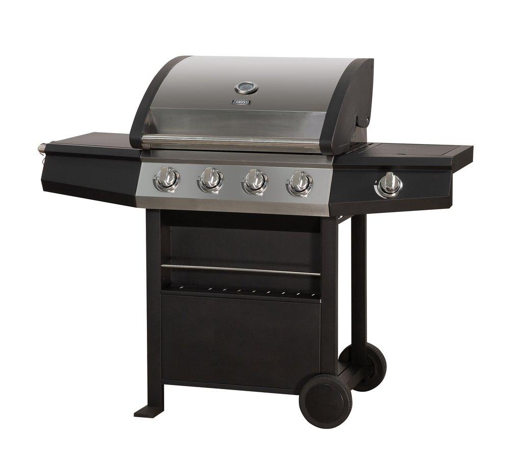 ZANUSSI ZGBBQ4B01-C 4 Burner Grill Gas BBQ - Black image number 3 of 14