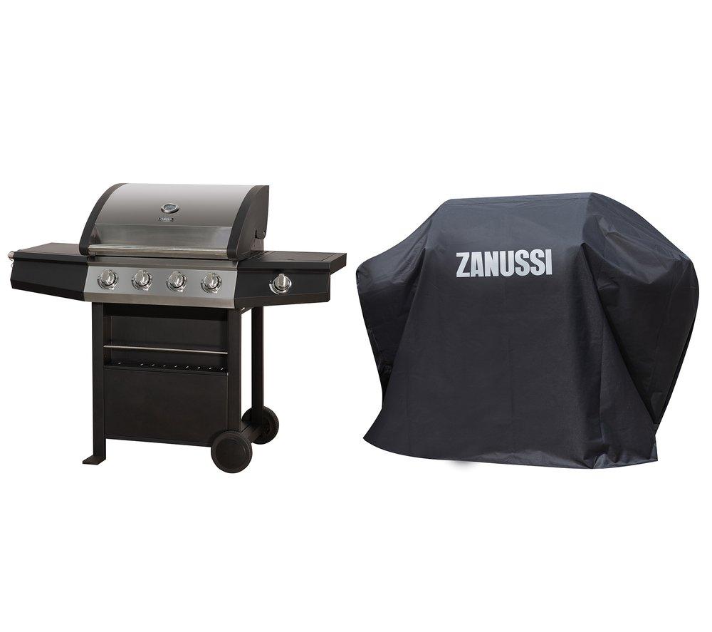 ZANUSSI ZGBBQ4B01-C 4 Burner Grill Gas BBQ - Black image number 5 of 14