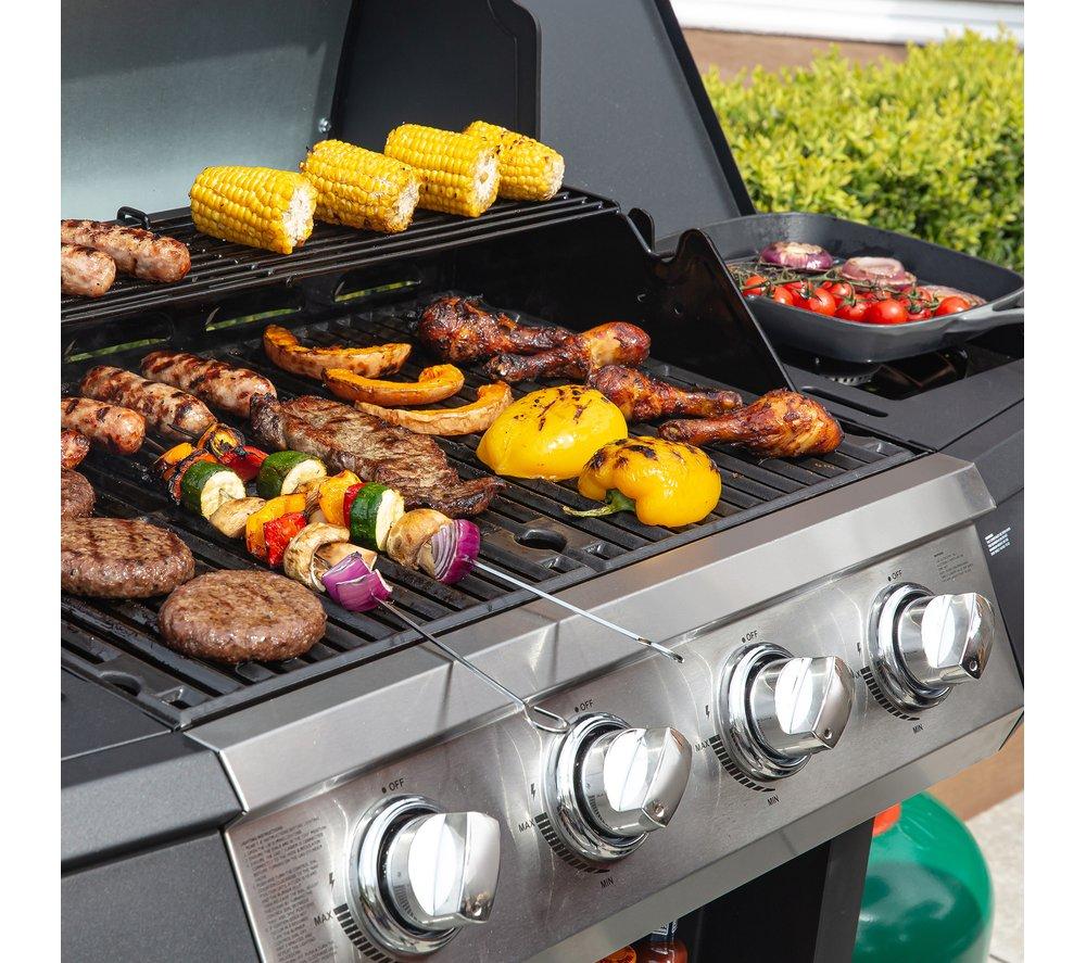 ZANUSSI ZGBBQ4B01-C 4 Burner Grill Gas BBQ - Black image number 7 of 14