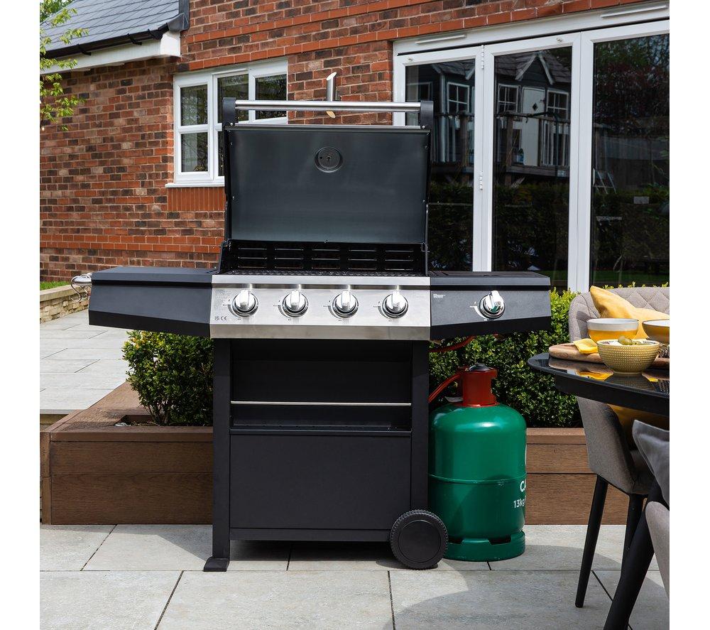 ZANUSSI ZGBBQ4B01-C 4 Burner Grill Gas BBQ - Black image number 12 of 14