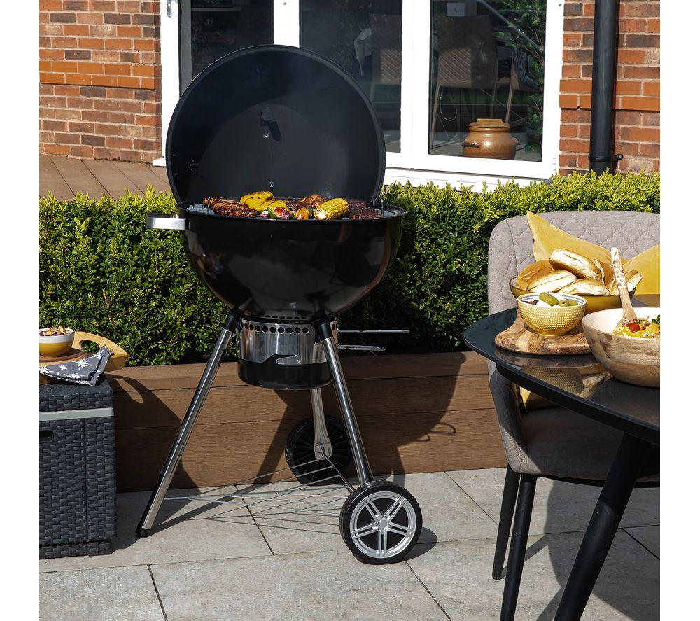 ZANUSSI Premium ZCKTBBQ22-C Kettle Charcoal BBQ - Black image number 9 of 16