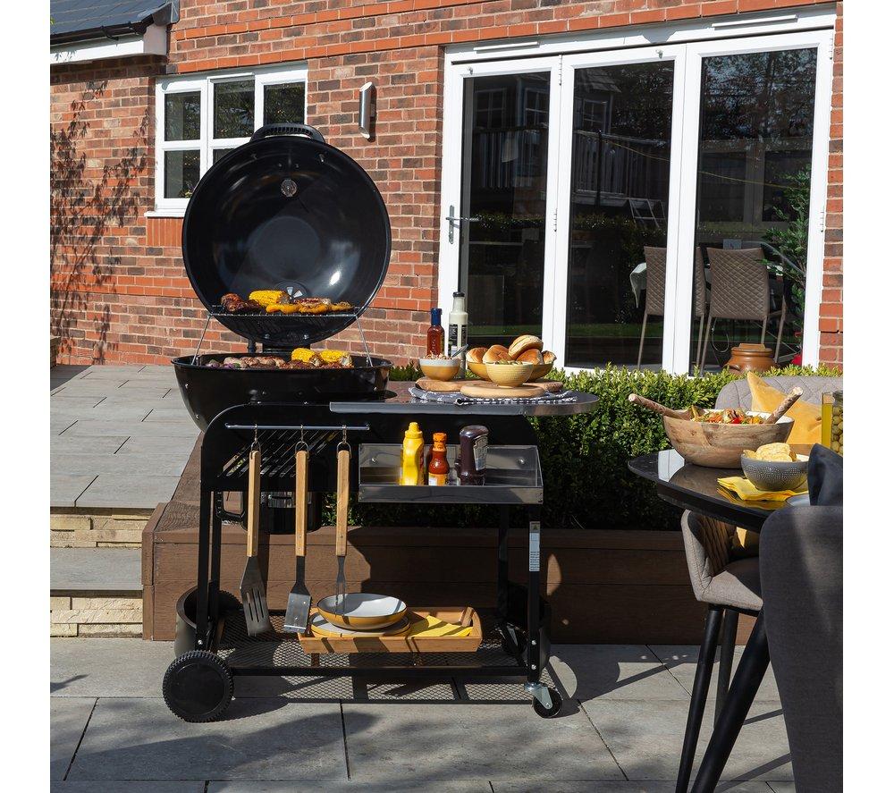 ZANUSSI ZCBBQ22TK-C Trolley Kettle Charcoal BBQ - Black & Grey image number 8 of 17