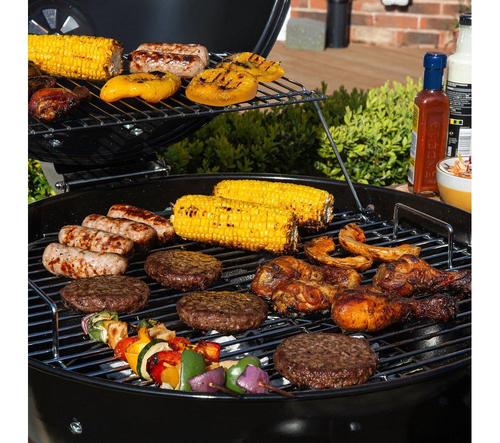 ZANUSSI ZCBBQ22TK-C Trolley Kettle Charcoal BBQ - Black & Grey image number 11 of 17