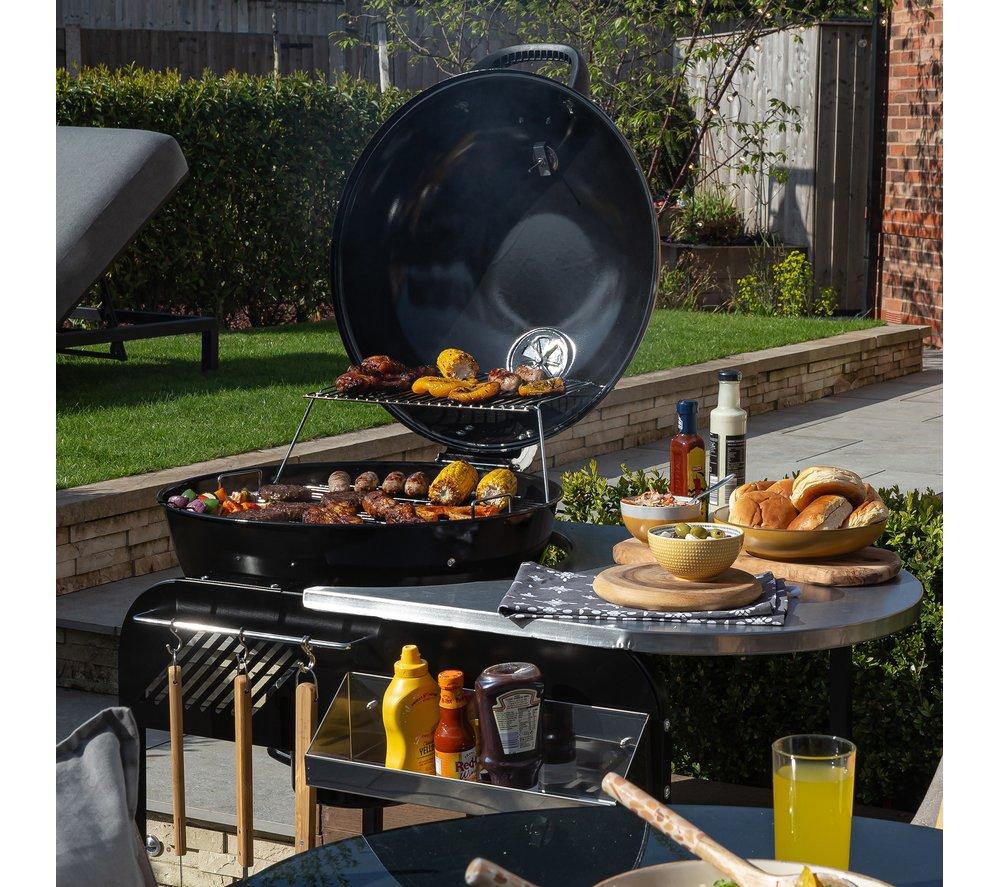 ZANUSSI ZCBBQ22TK-C Trolley Kettle Charcoal BBQ - Black & Grey image number 13 of 17