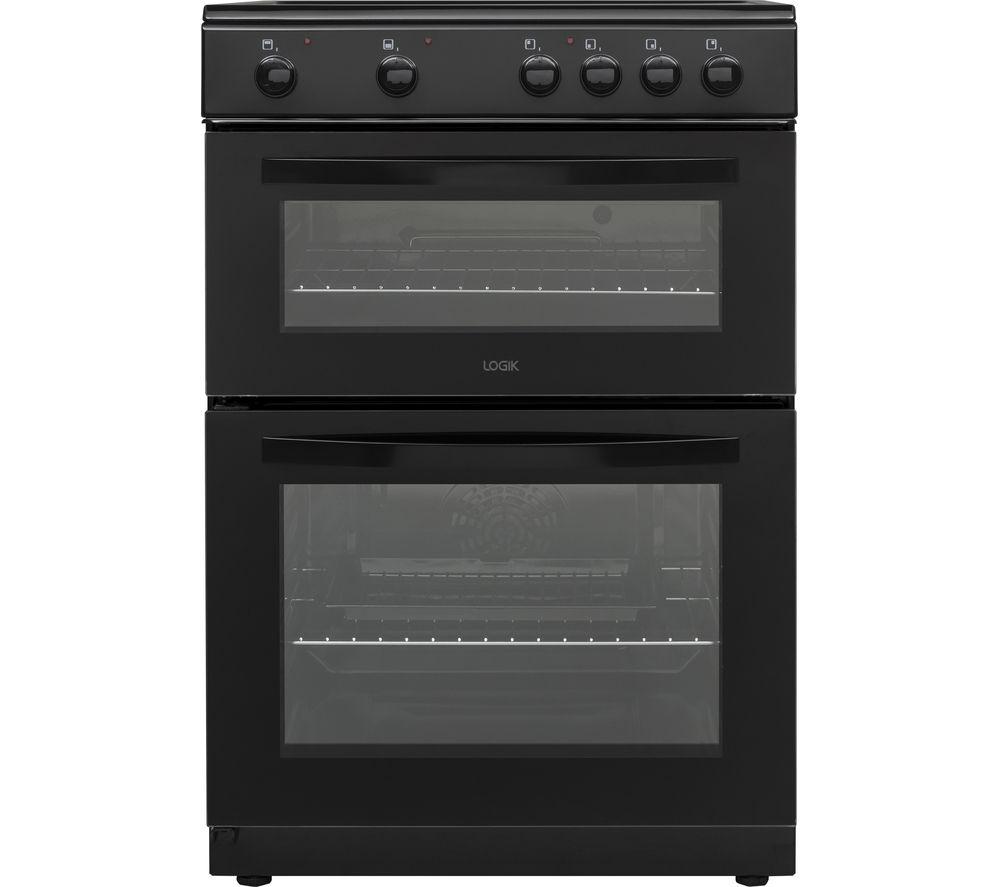 LOGIK LFTC60B22 60 cm Electric Ceramic Cooker - Black, Black