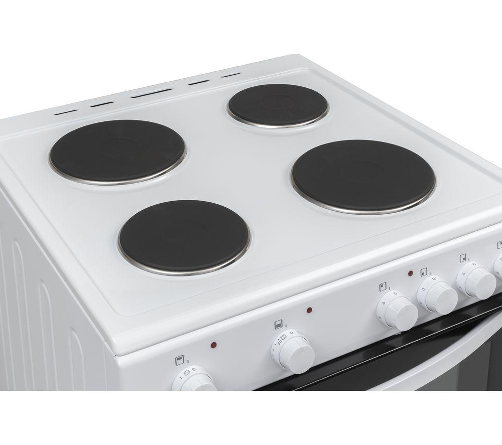 ESSENTIALS CFTE60W22 60 cm Electric Solid Plate Cooker - White image number 7 of 7