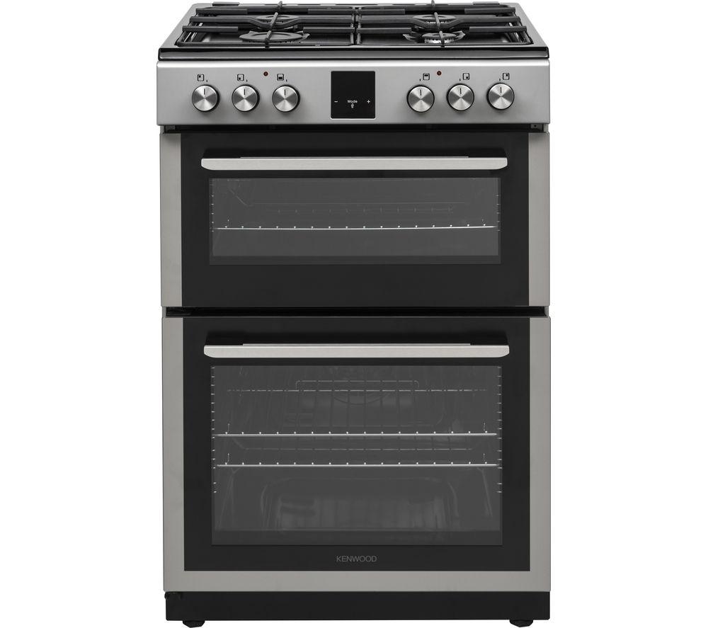 KENWOOD KDGC66S22 60 cm Dual Fuel Cooker - Silver, Silver/Grey