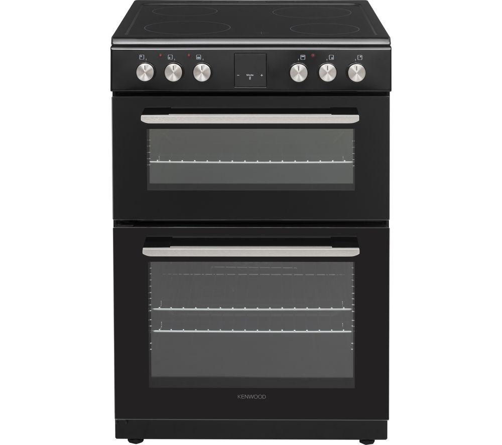 KENWOOD KDC606B22 60 cm Electric Ceramic Cooker - Black, Black