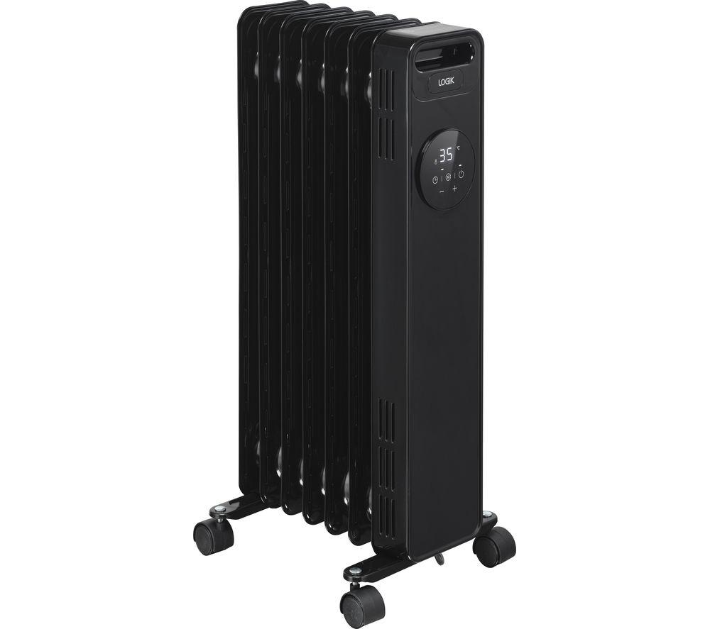 LOGIK L15DOR22 Portable Oil-Filled Radiator - Black image number 2 of 5
