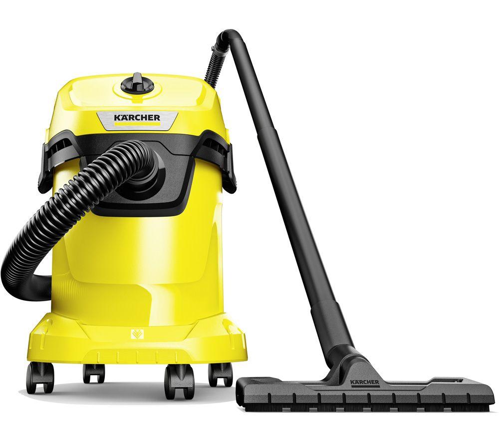KARCHER WD 3 Wet & Dry Cylinder Vacuum Cleaner - Yellow & Black