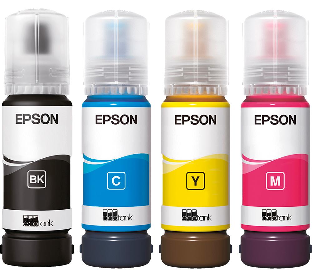 EPSON 104 EcoTank Black, Cyan, Magenta & Yellow Ink Bottles image number 2 of 9