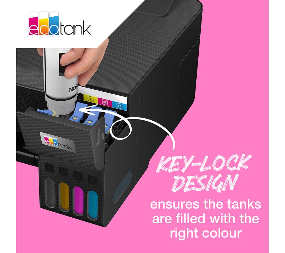 EPSON 104 EcoTank Black, Cyan, Magenta & Yellow Ink Bottles image number 8 of 9