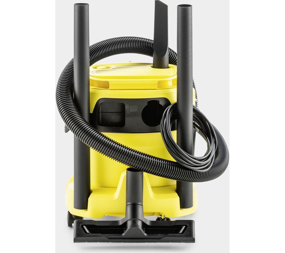 KARCHER WD 2 Plus Cylinder Wet & Dry Vacuum Cleaner - Yellow & Black image number 9 of 21