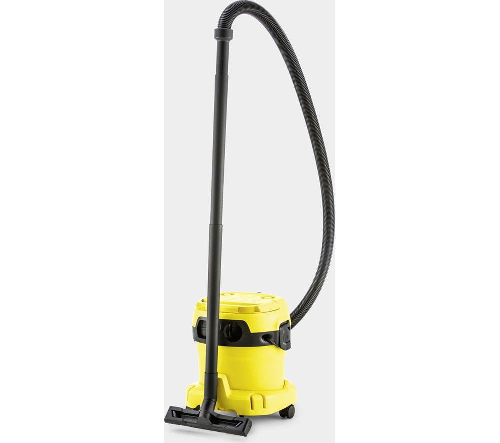 KARCHER WD 2 Plus Cylinder Wet & Dry Vacuum Cleaner - Yellow & Black image number 10 of 21