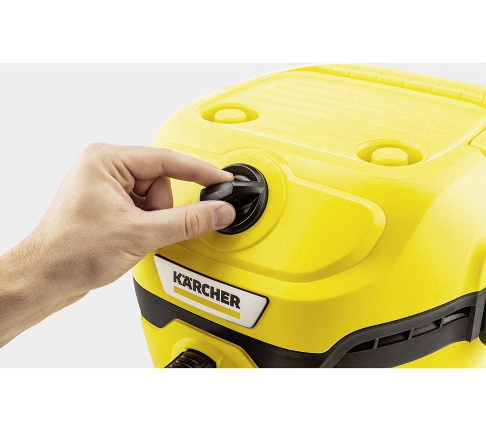 KARCHER WD 2 Plus Cylinder Wet & Dry Vacuum Cleaner - Yellow & Black image number 14 of 21