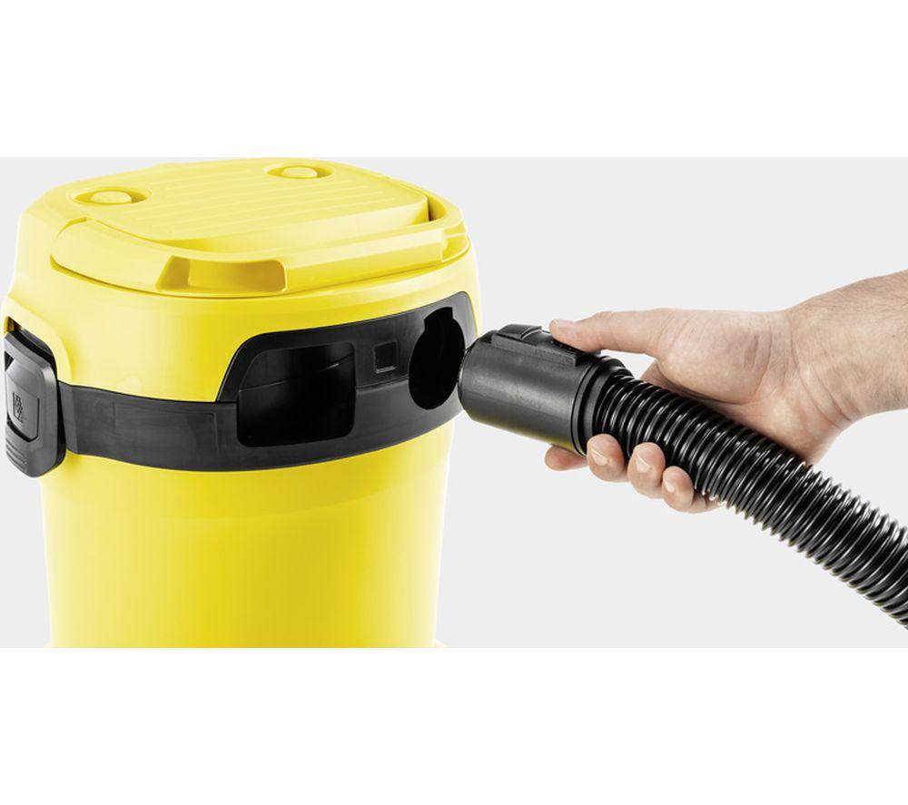 KARCHER WD 2 Plus Cylinder Wet & Dry Vacuum Cleaner - Yellow & Black image number 16 of 21