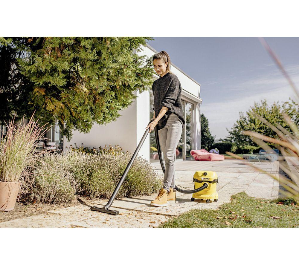 KARCHER WD 2 Plus Cylinder Wet & Dry Vacuum Cleaner - Yellow & Black image number 20 of 21