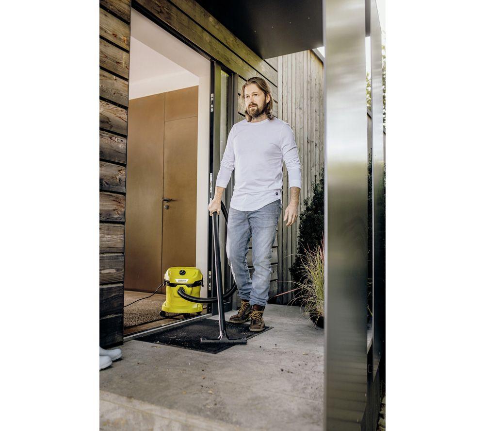 KARCHER WD 2 Plus Cylinder Wet & Dry Vacuum Cleaner - Yellow & Black image number 21 of 21
