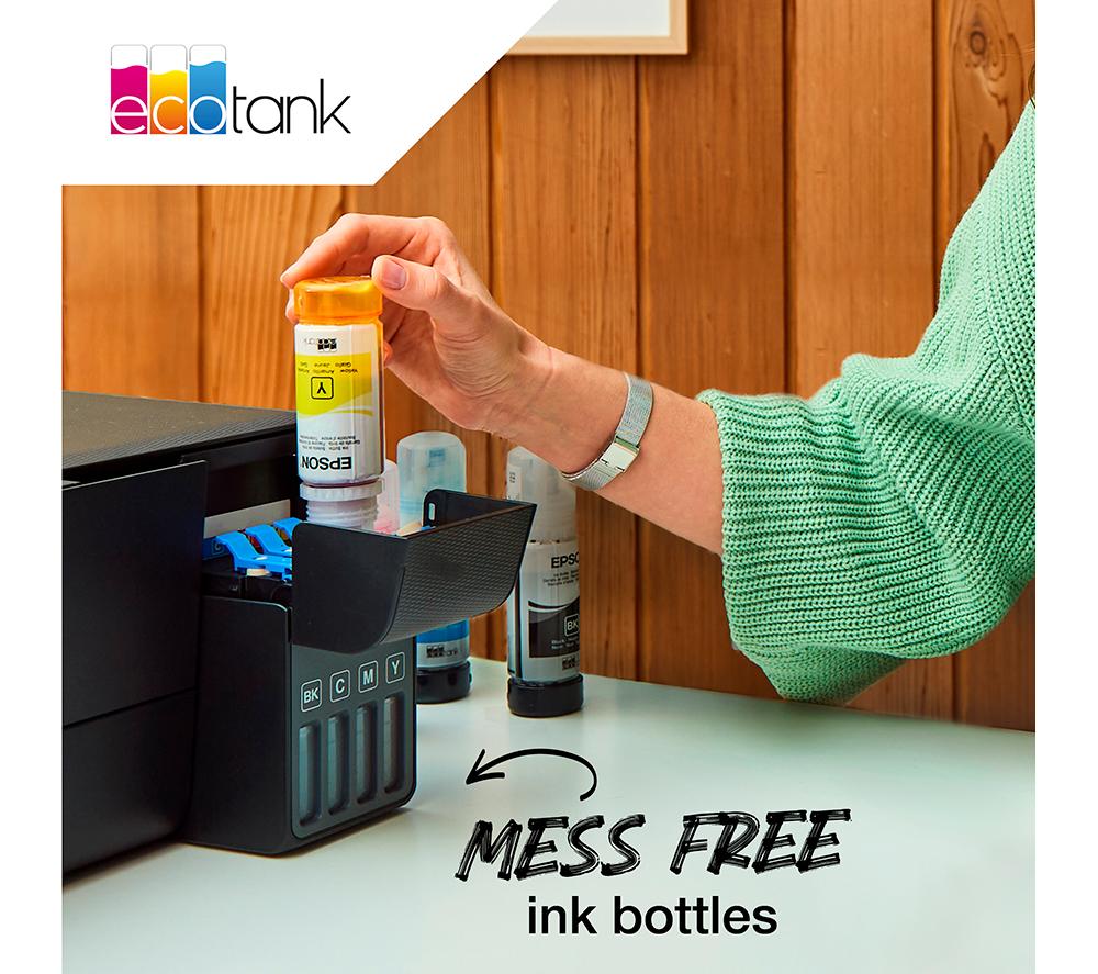 EPSON 102 EcoTank Cyan, Magenta, Yellow & Black Ink Bottles image number 7 of 9