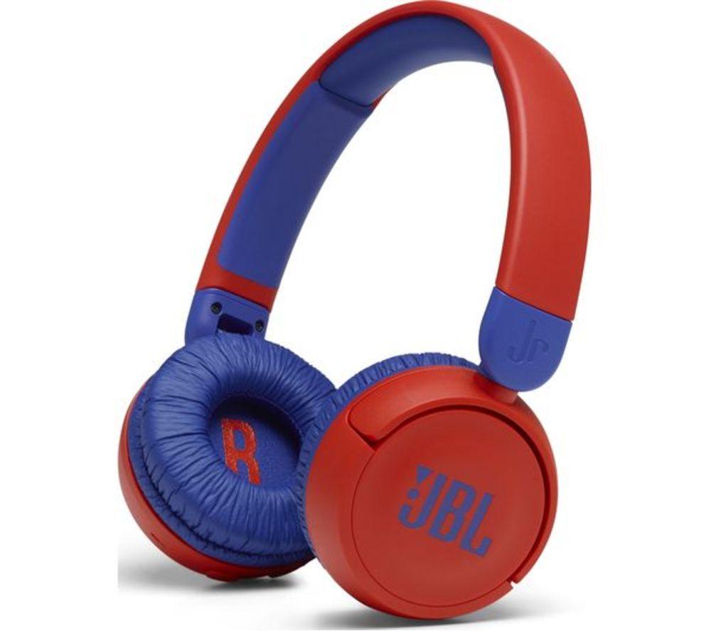 Jbl Jr310BT Wireless Bluetooth Kids Headphones - Red & Blue, Blue,Red