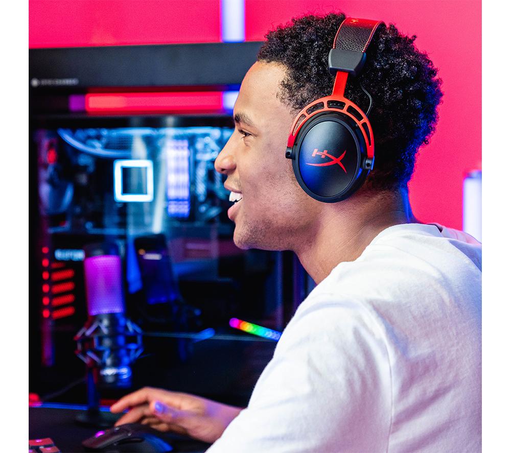 HYPERX Cloud Alpha Wireless Gaming Headset - Black & Red image number 10 of 18