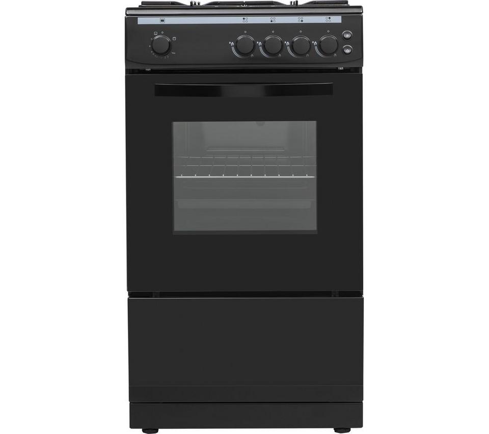 ESSENTIALS CFSGBK22 50 cm Gas Cooker - Black