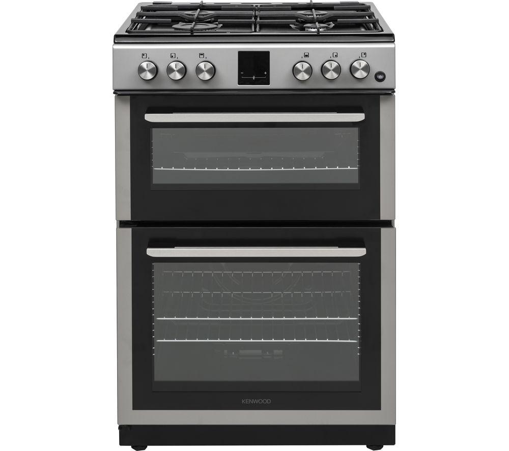 KENWOOD KTG606S22 60 cm Gas Cooker - Silver, Silver/Grey