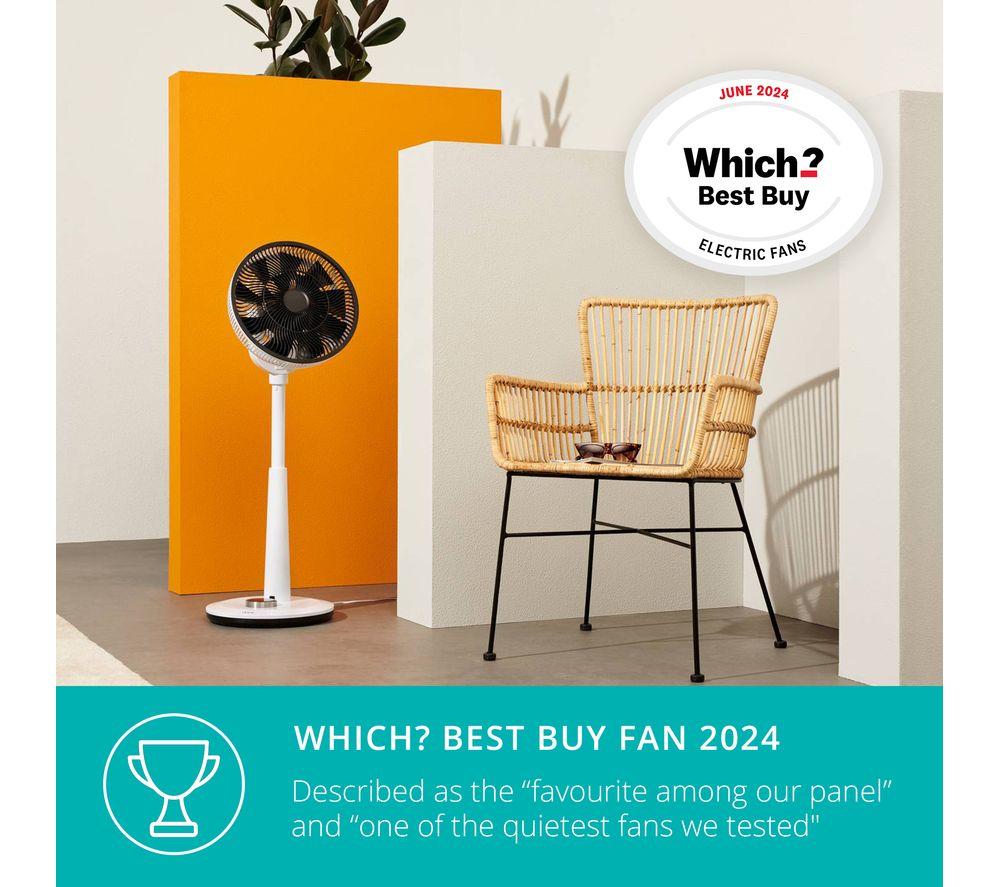 DUUX Whisper DXCF03UK 13.4" Pedestal Fan - White image number 3 of 11