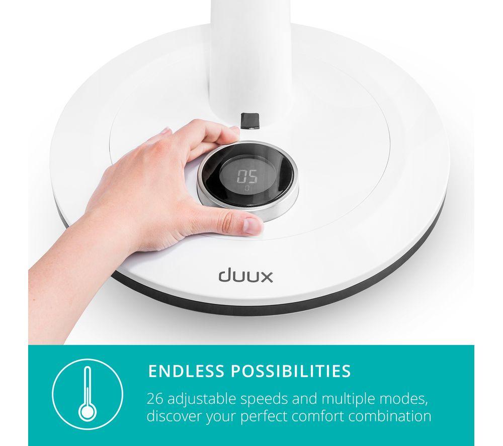 DUUX Whisper DXCF03UK 13.4" Pedestal Fan - White image number 4 of 11