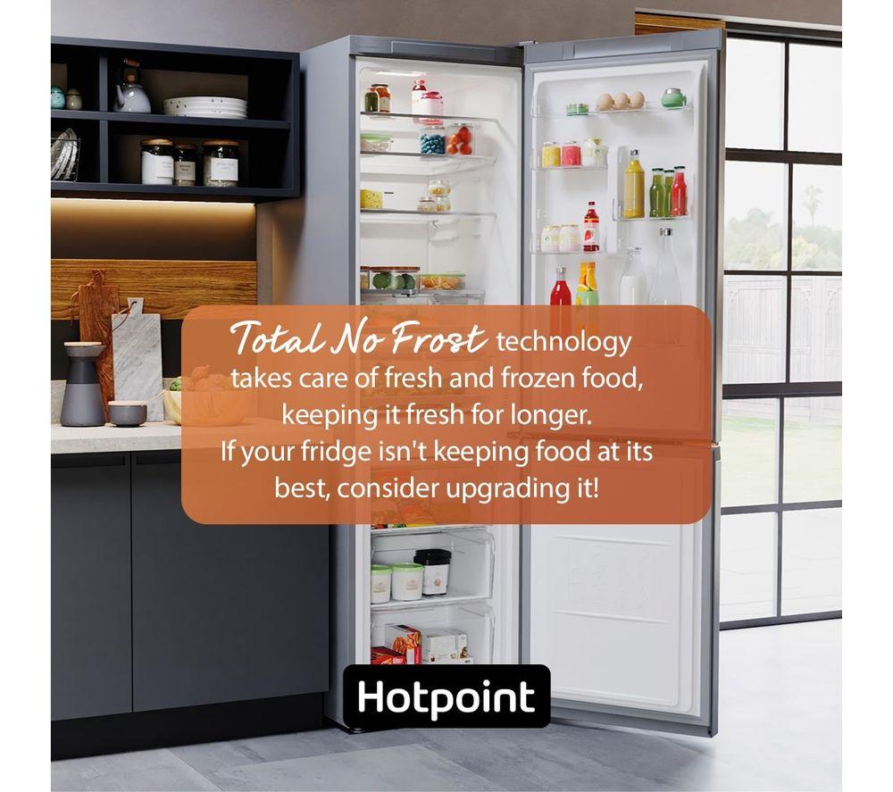 HOTPOINT H5X 82O SK 70/30 Fridge Freezer - Black image number 2 of 10