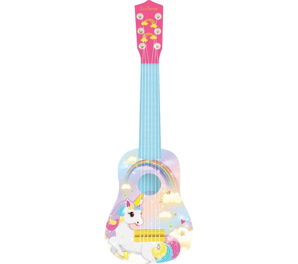 LEXIBOOK K200UNI Guitar - Unicorn, Pink,Blue