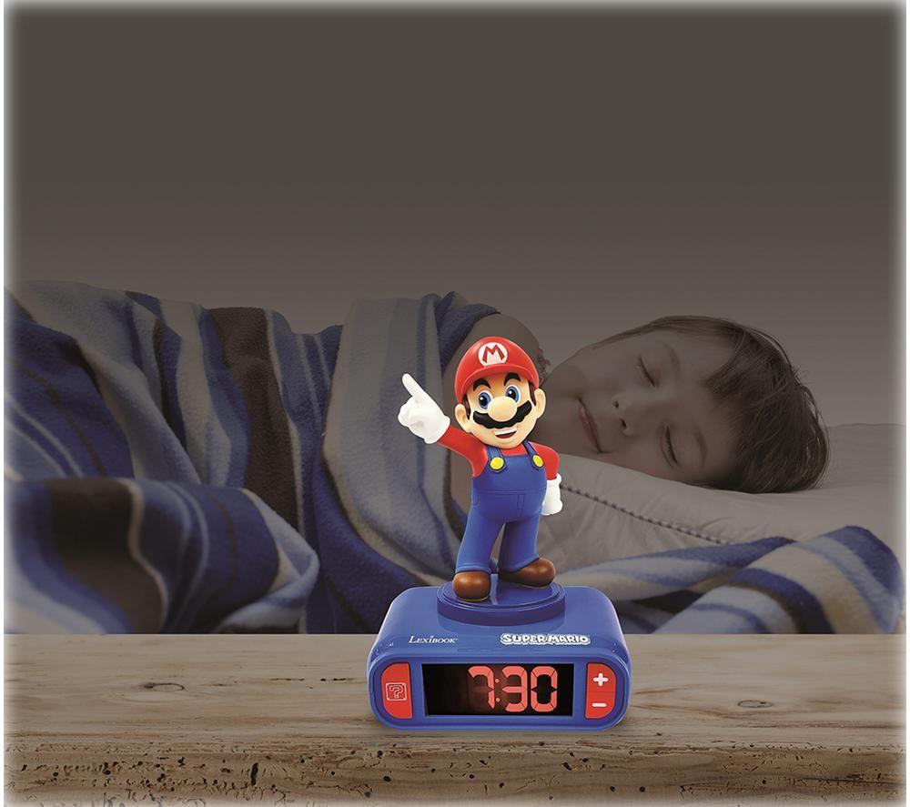 RL800NI - Réveil Super Mario avec effets sonores - Super Mario Alarm Clock  with sounds - Lexibook 