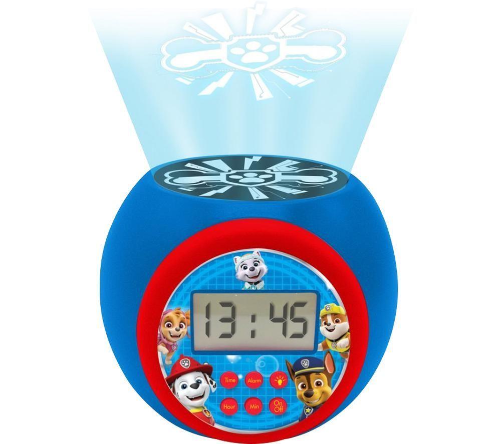 LEXIBOOK RL977PA Projector Alarm Clock - Paw Patrol, Red,Blue