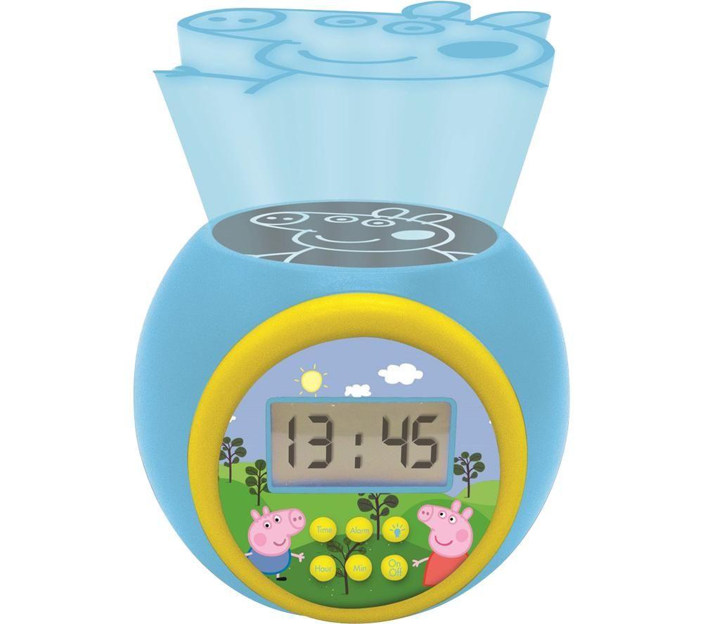 LEXIBOOK RL977PP Projector Alarm Clock - Peppa Pig, Green,Blue