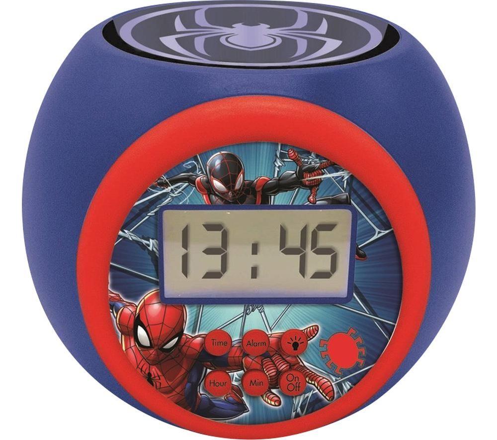 LEXIBOOK RL977SP Projector Alarm Clock - Spider-Man, Red,Blue