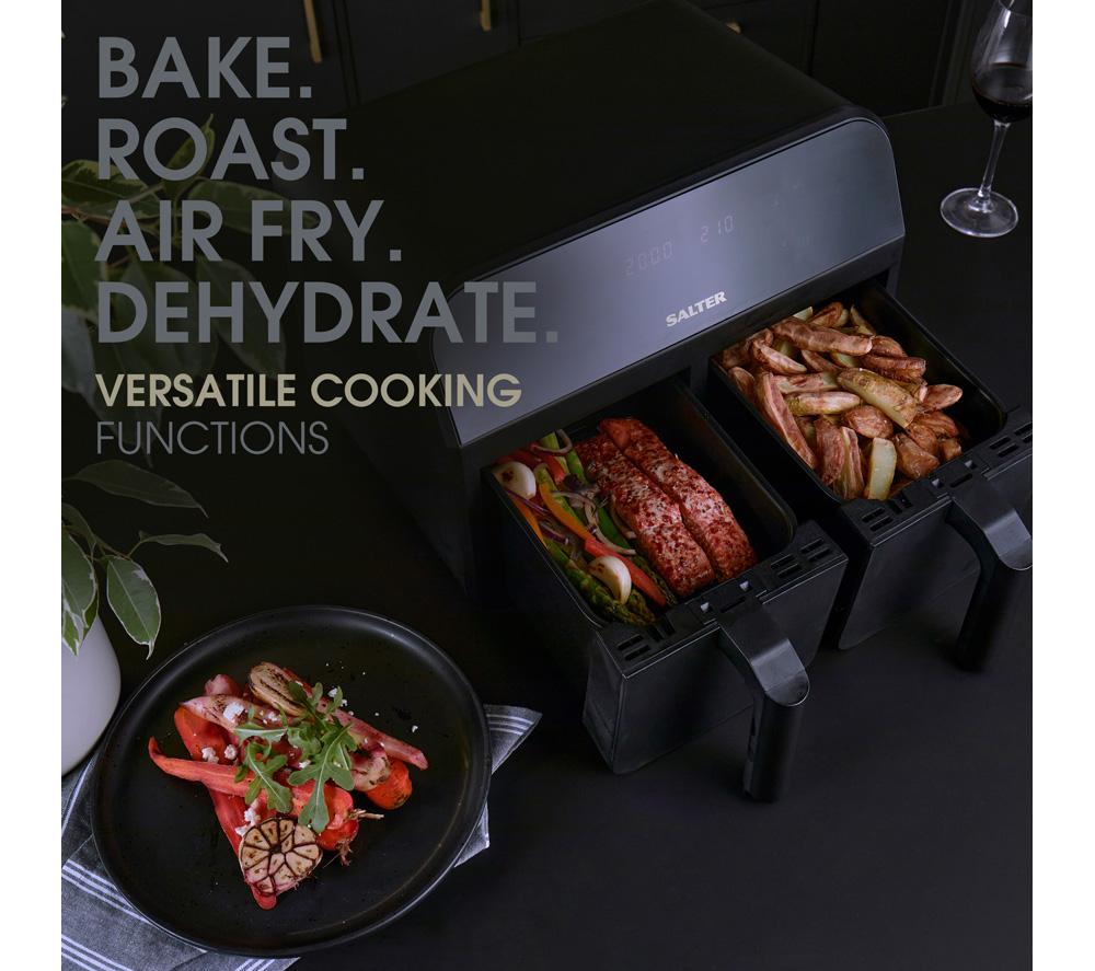 SALTER EK4750 7.4L Dual Air Fryer Pro - Black image number 3 of 8