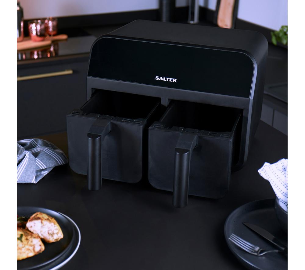 SALTER EK4750 7.4L Dual Air Fryer Pro - Black image number 6 of 8