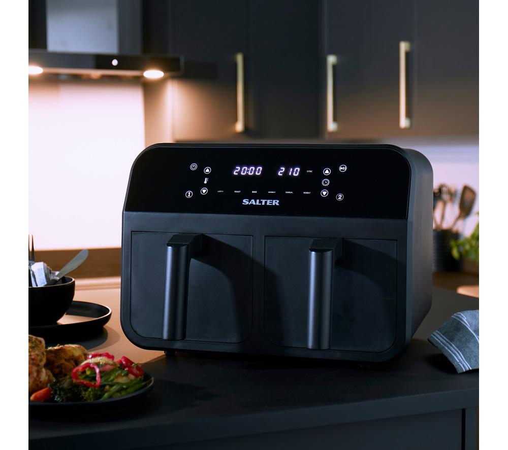 SALTER EK4750 7.4L Dual Air Fryer Pro - Black image number 8 of 8